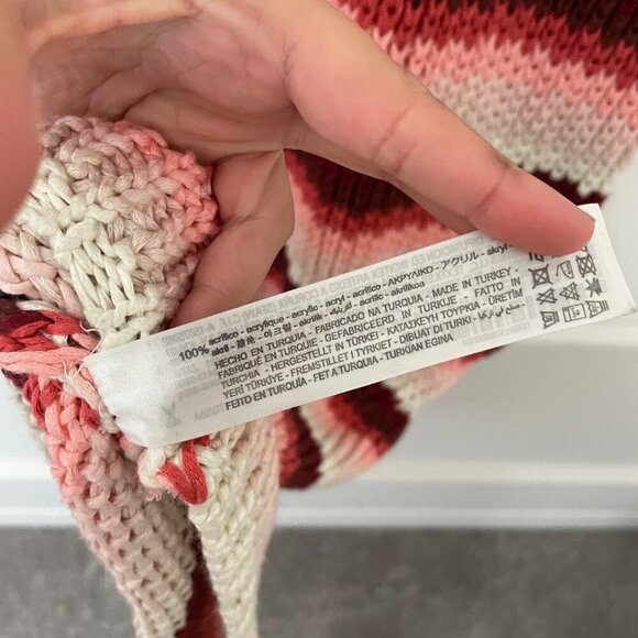 Zara Blogger Favorite Striped Knit Red Summer Maxi Dress Size M - Picture 8 of 11